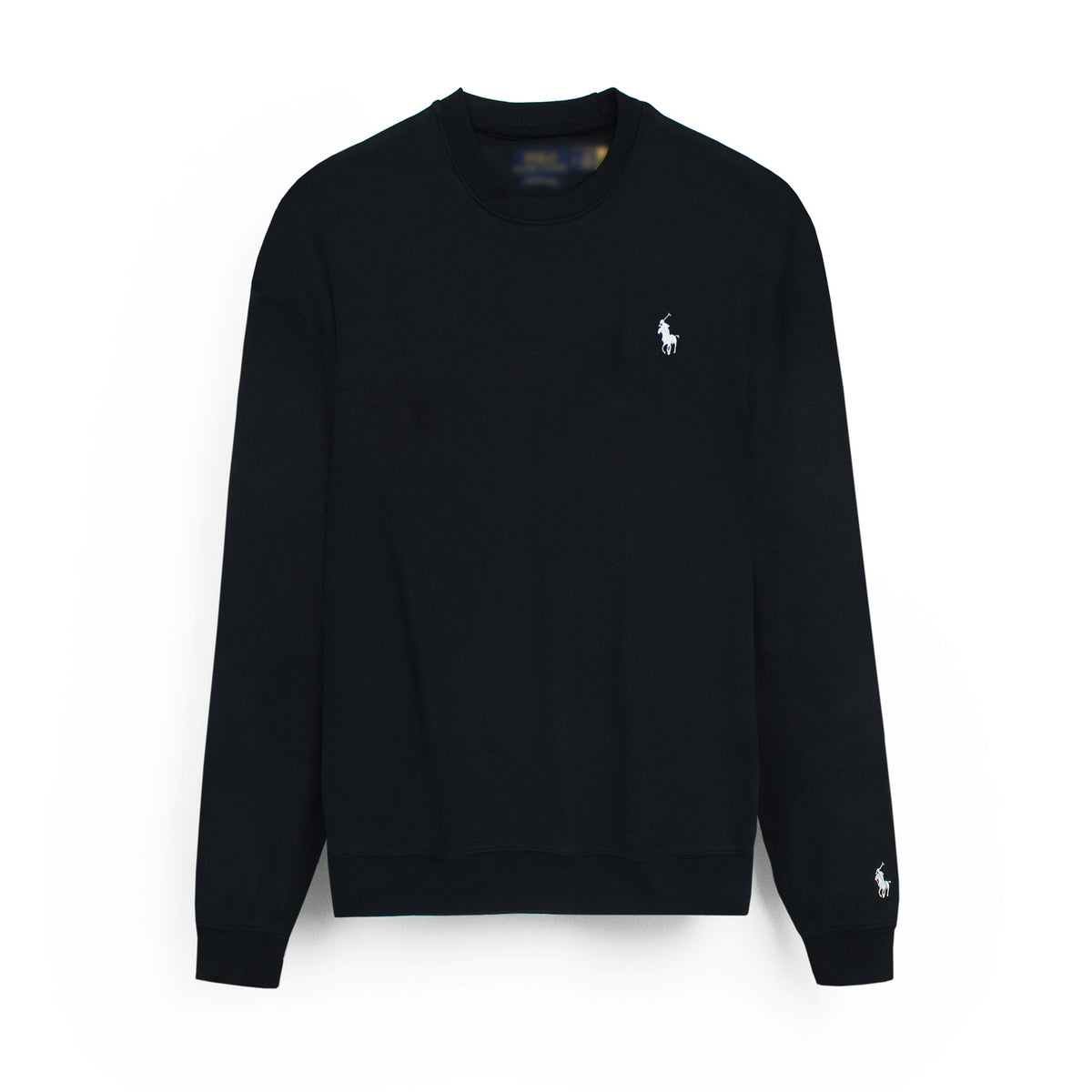 RLPH LURN PREMIUM SINGLE PONY SWEATSHIRT MEN BLACK