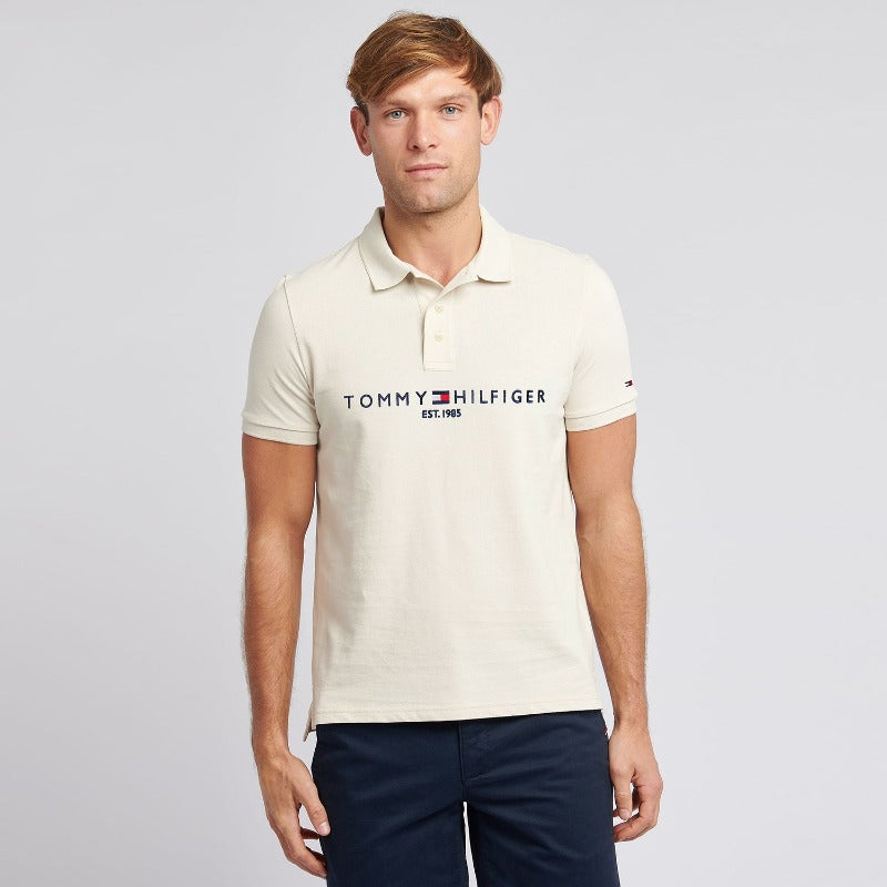 PREMIUM T-H MEN POLO SHIRT OFF-WHITE