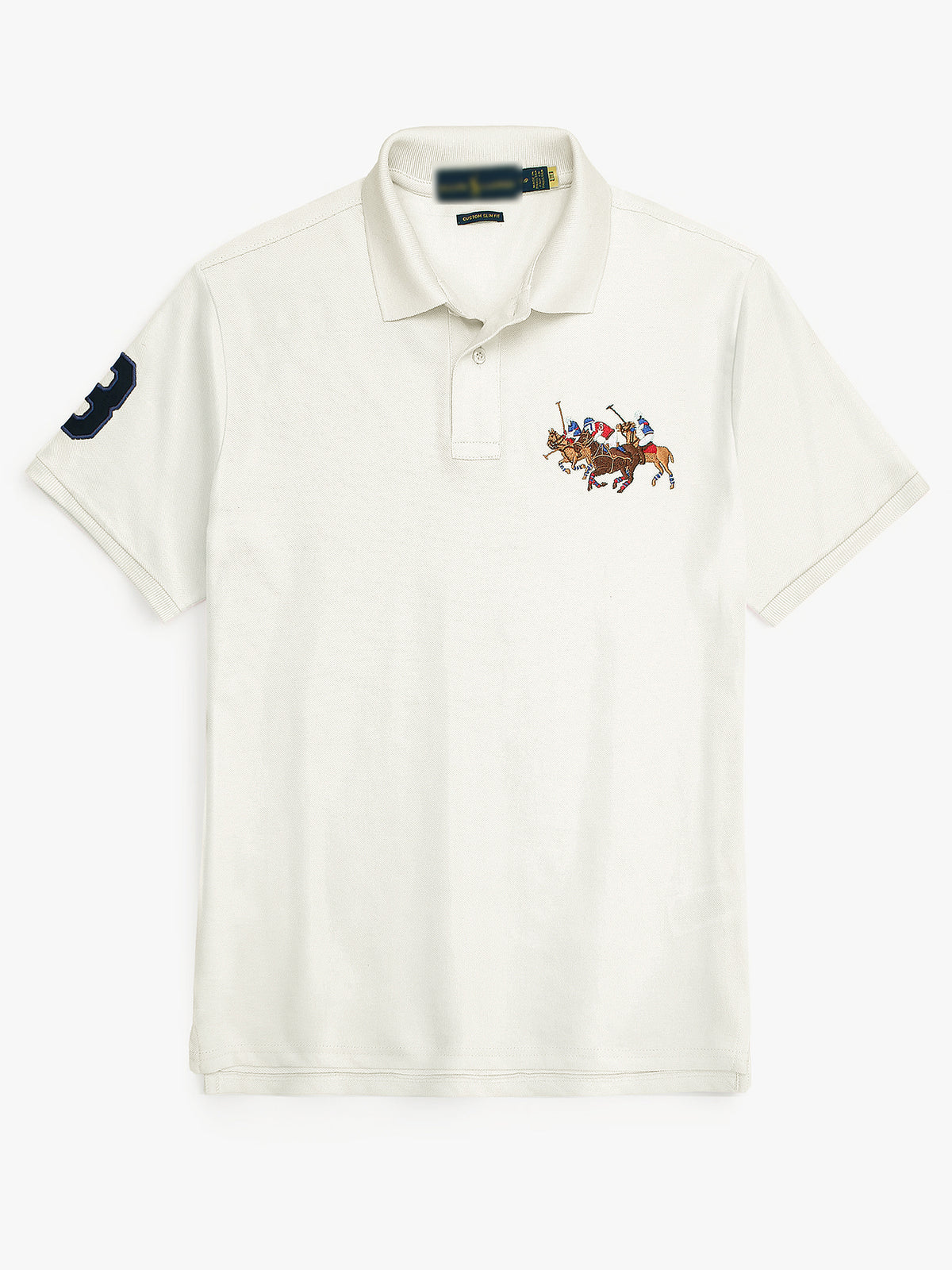 RLPH LURN PREMIUM 3 PNY POLO MEN OFF-WHITE