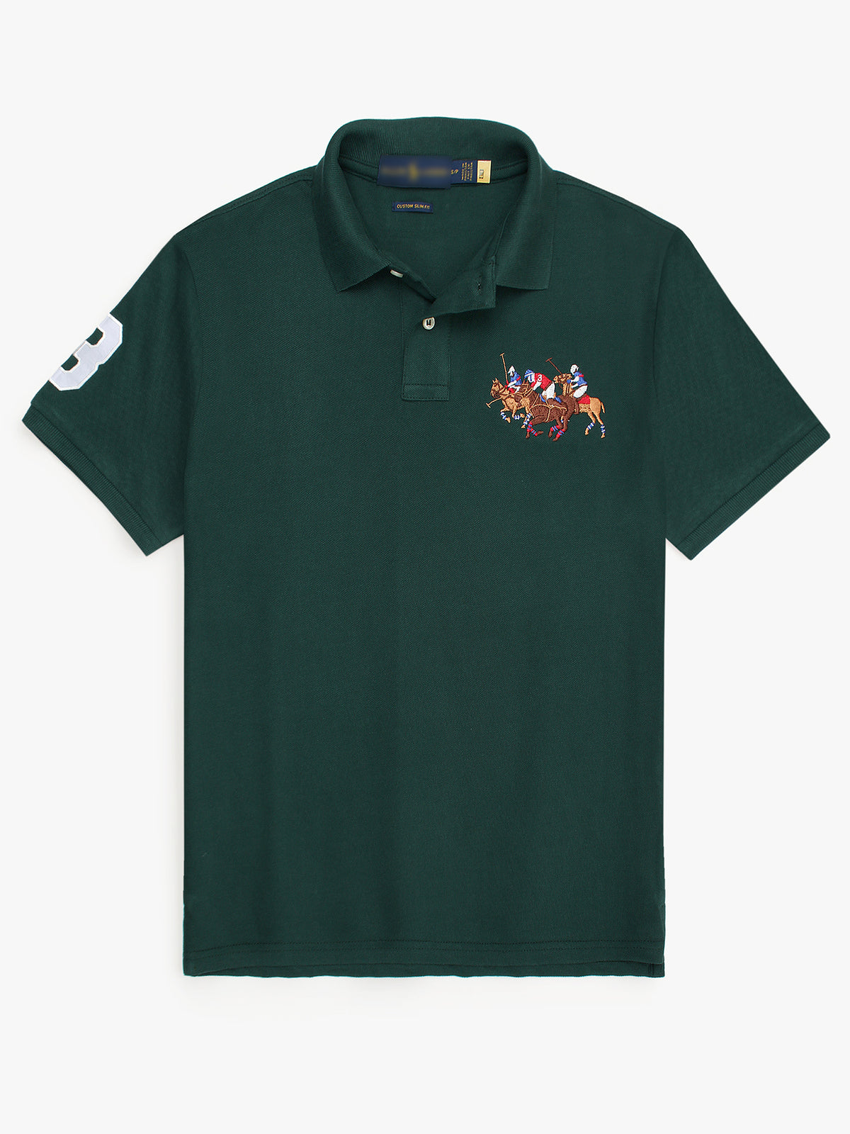 RLPH LURN PREMIUM 3 PNY POLO MEN DK-GREEN