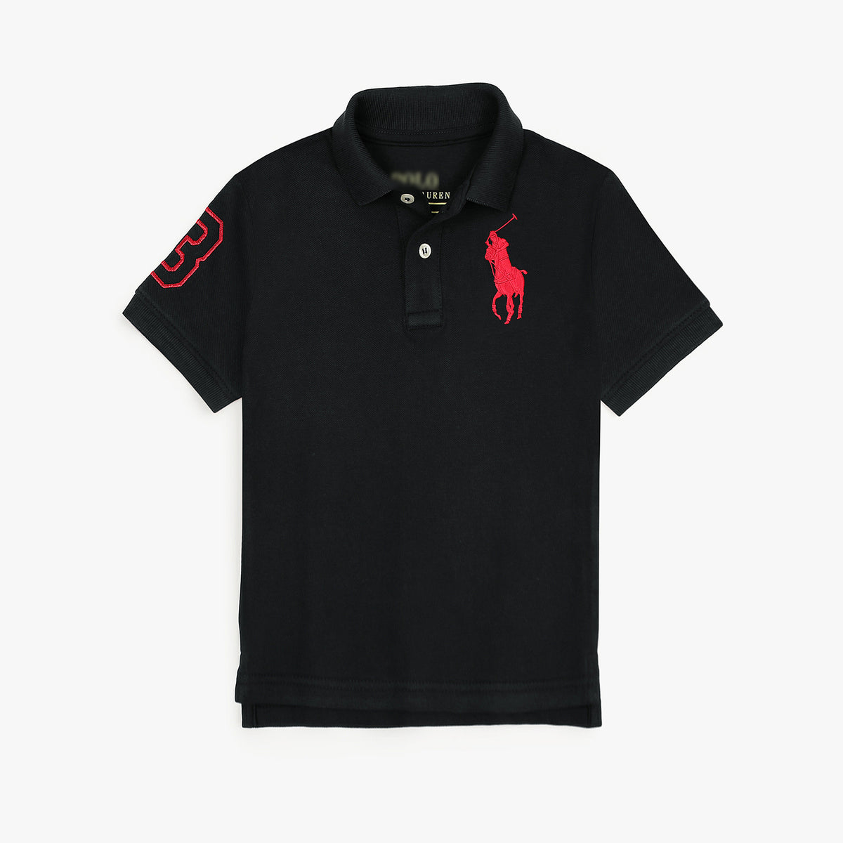 RLPH LURN PREMIUM BIG PONY KIDS POLO BLACK