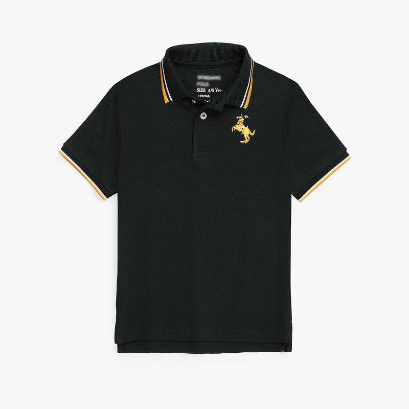 GRDANO PREMIUM KIDS NEPOLIAN POLO BLACK