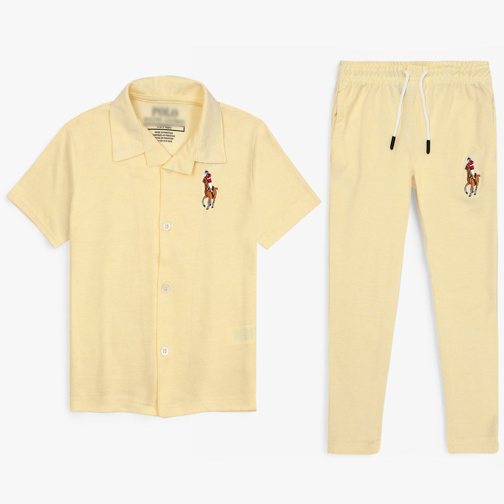 R-L KIDS PREMIUM BIG PNY CASUAL TWINSET YELLOW