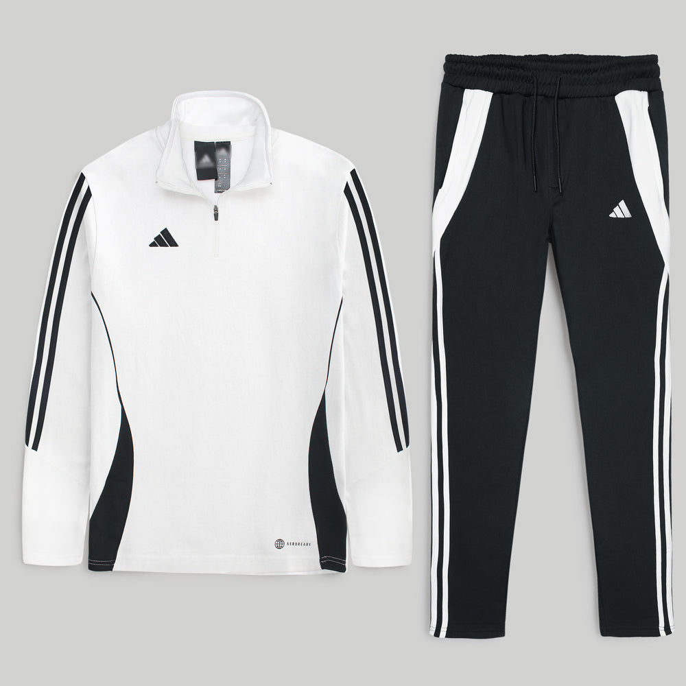 ADS PREMIUM TIRO PIPING TRACKSUIT MEN WHITE-BLACK