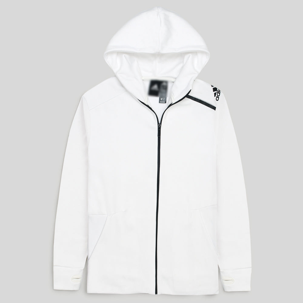 ADS PREMIUM ATHLETIC ONE STRPS  HOODIE WHITE (B-PAIR)