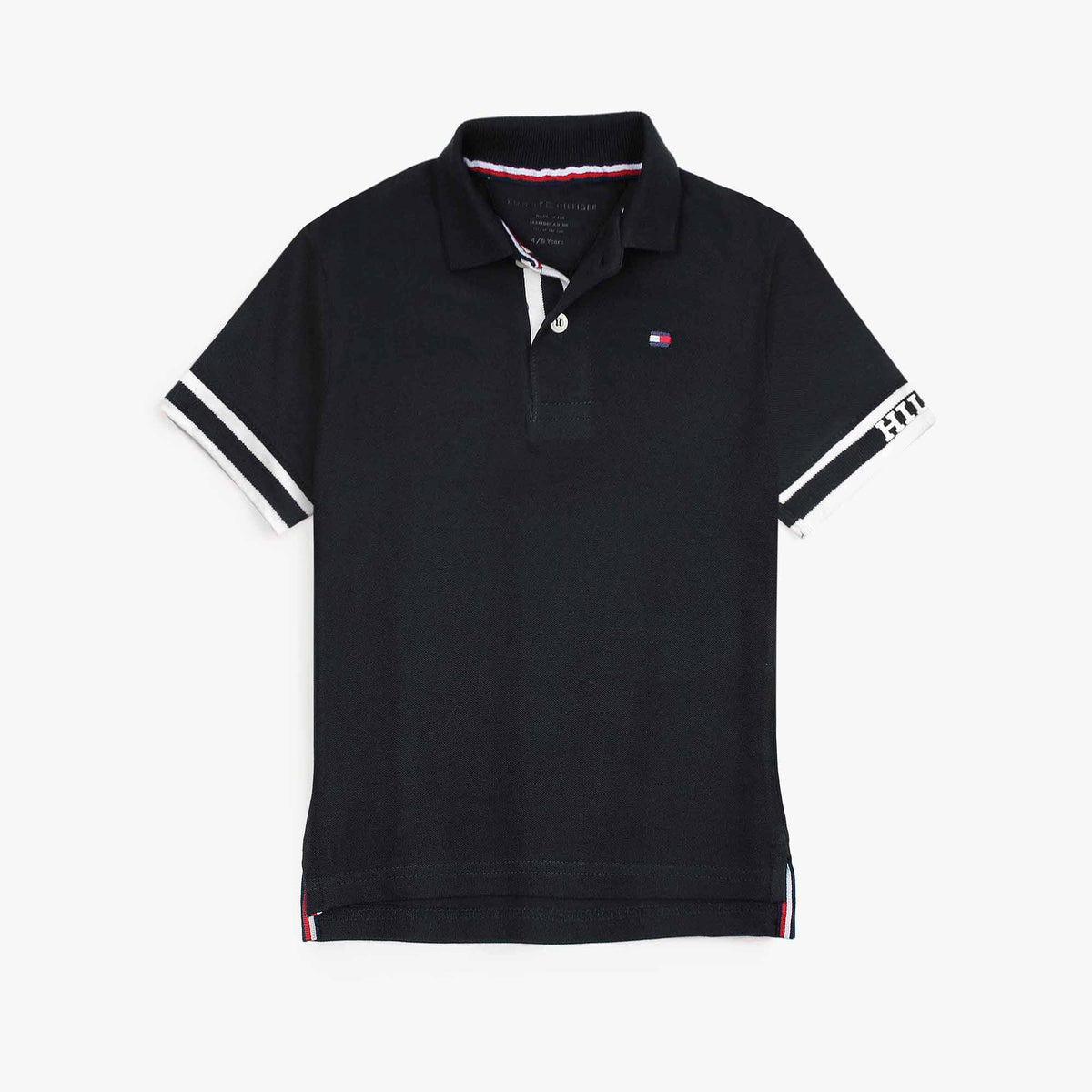 T-H HLFGER PREMIUM KIDS POLO BLACK