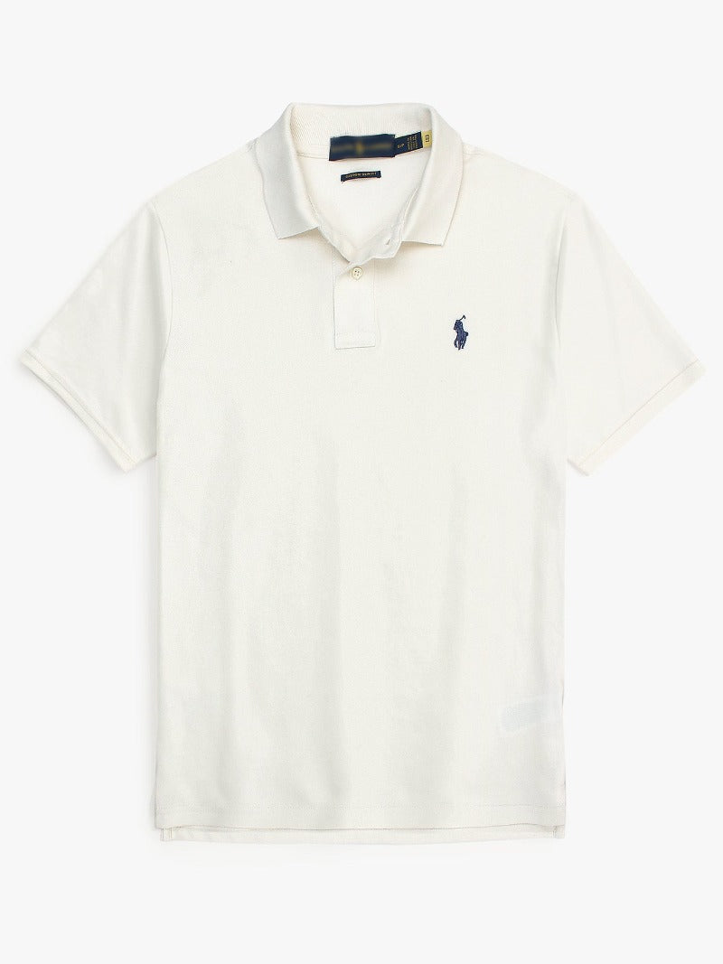 PREMIUM RLPH LURN SNGLE PONY POLO MEN OFF WHITE