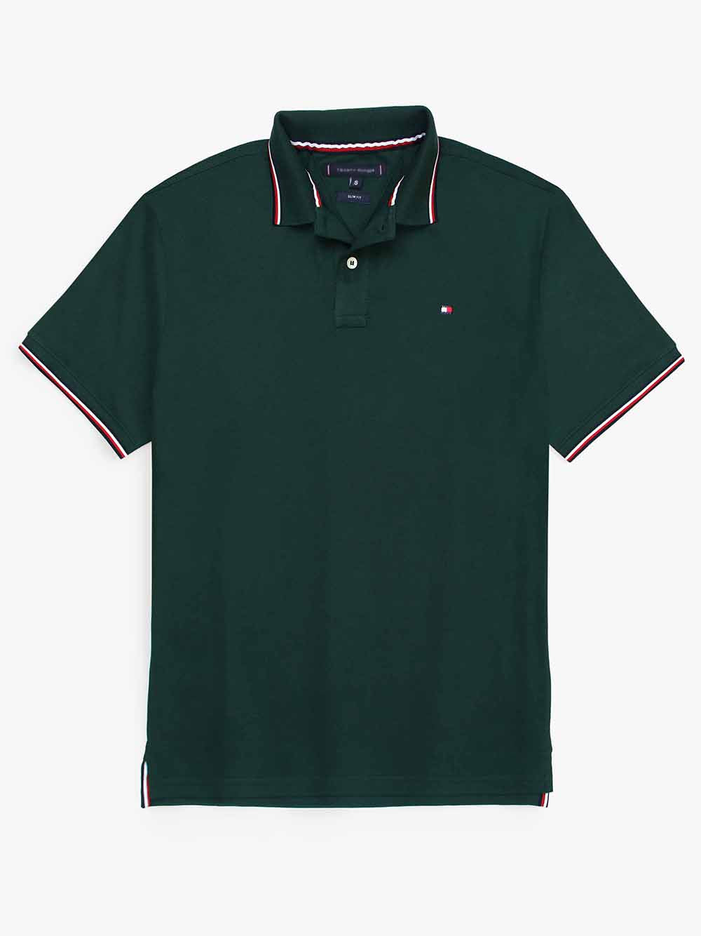 T-H PREMIUM TIPPING MEN POLO GREEN