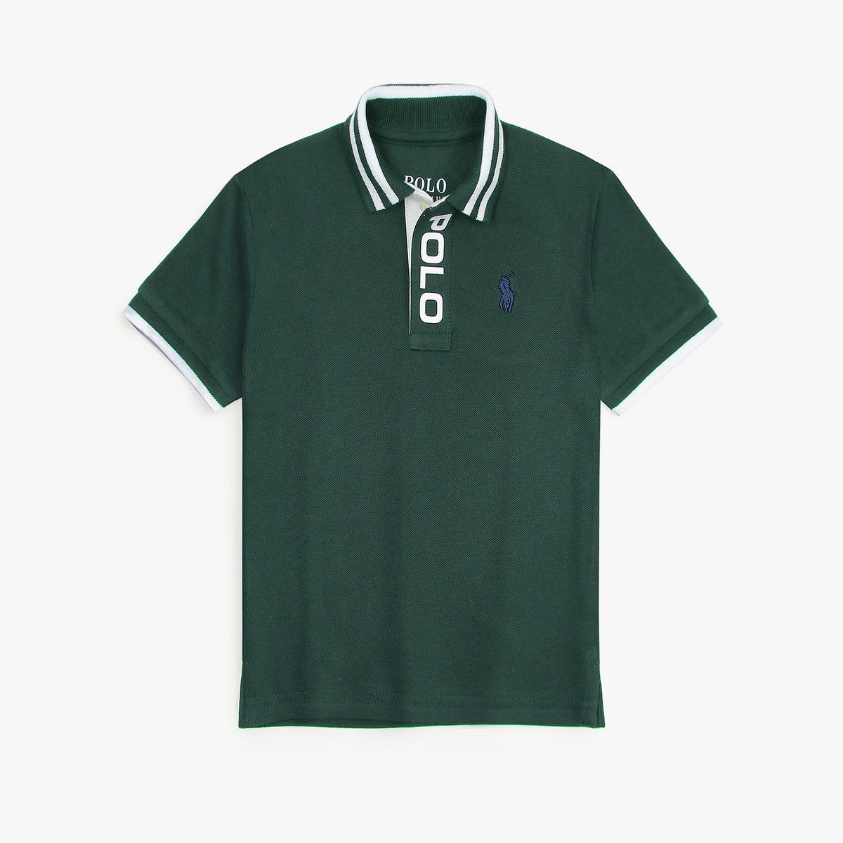 RLPH LURN PREMIUM POLO PLACKET KIDS DK-GREEN