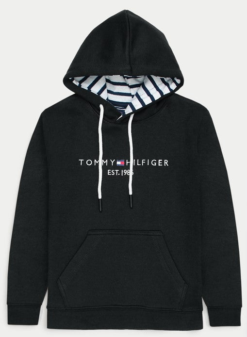 T-H  PREMIUM FLEECE   KIDS HOODIE BLACK