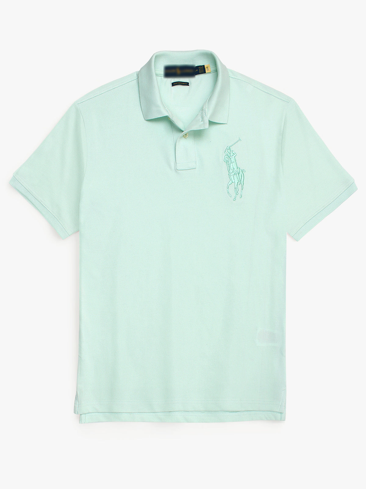 RLPH LURN PREMIUM SNGLE BIG PNY POLO MEN SEA-GREEN