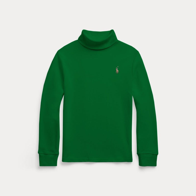 RLPH LURN KIDS TURTLE NECK GREEN