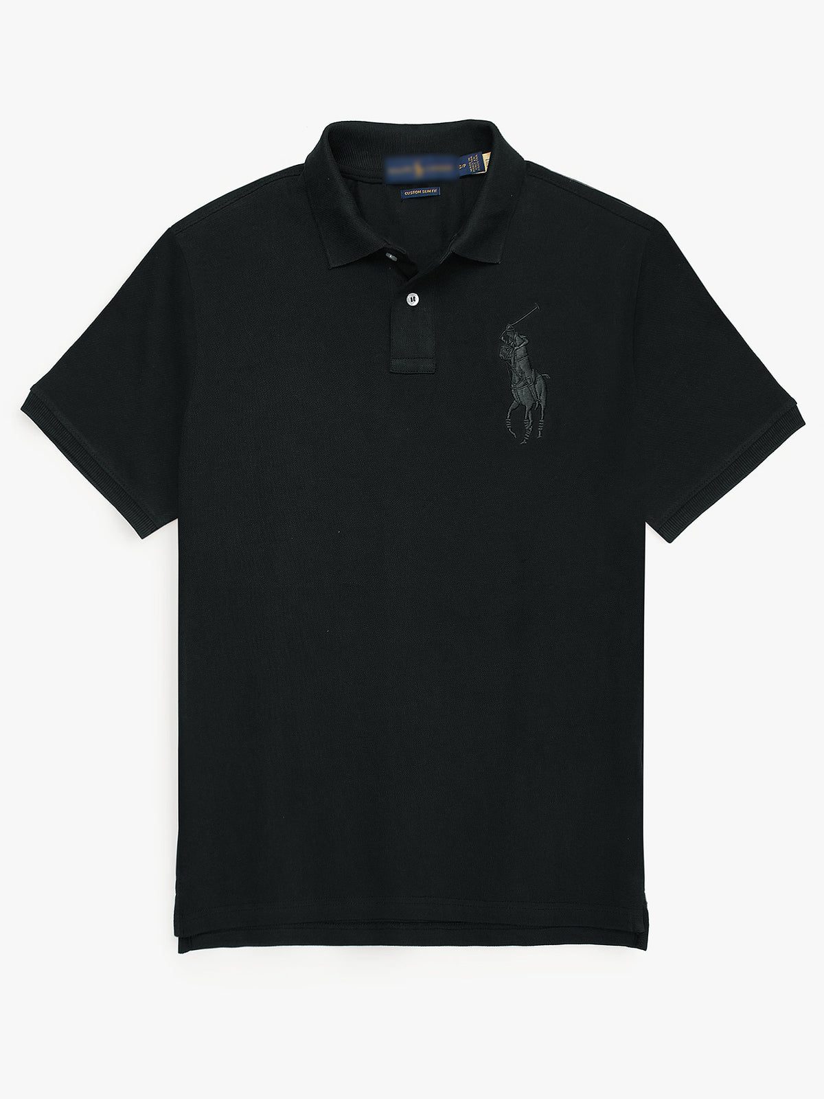 RLPH LURN PREMIUM SNGLE BIG PNY POLO MEN BLACK