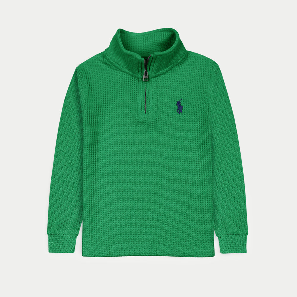 RLPH LURN PREMIUM KIDS THERMAL MOCK GREEN