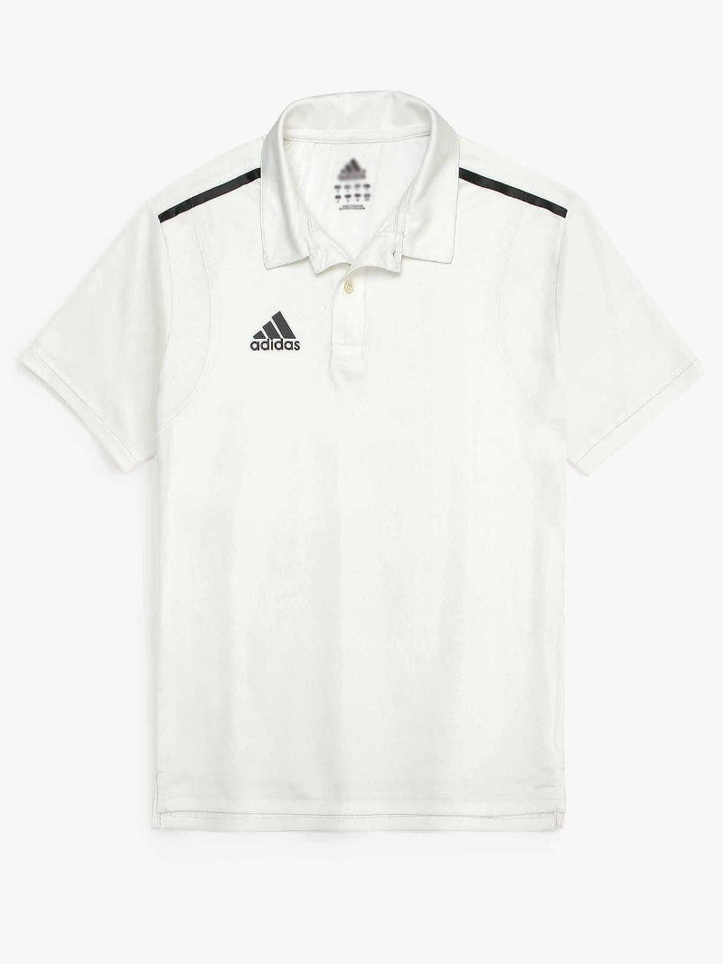 ADS PREMIUM SNGLE STRIPE DRY FIT POLO MEN WHITE