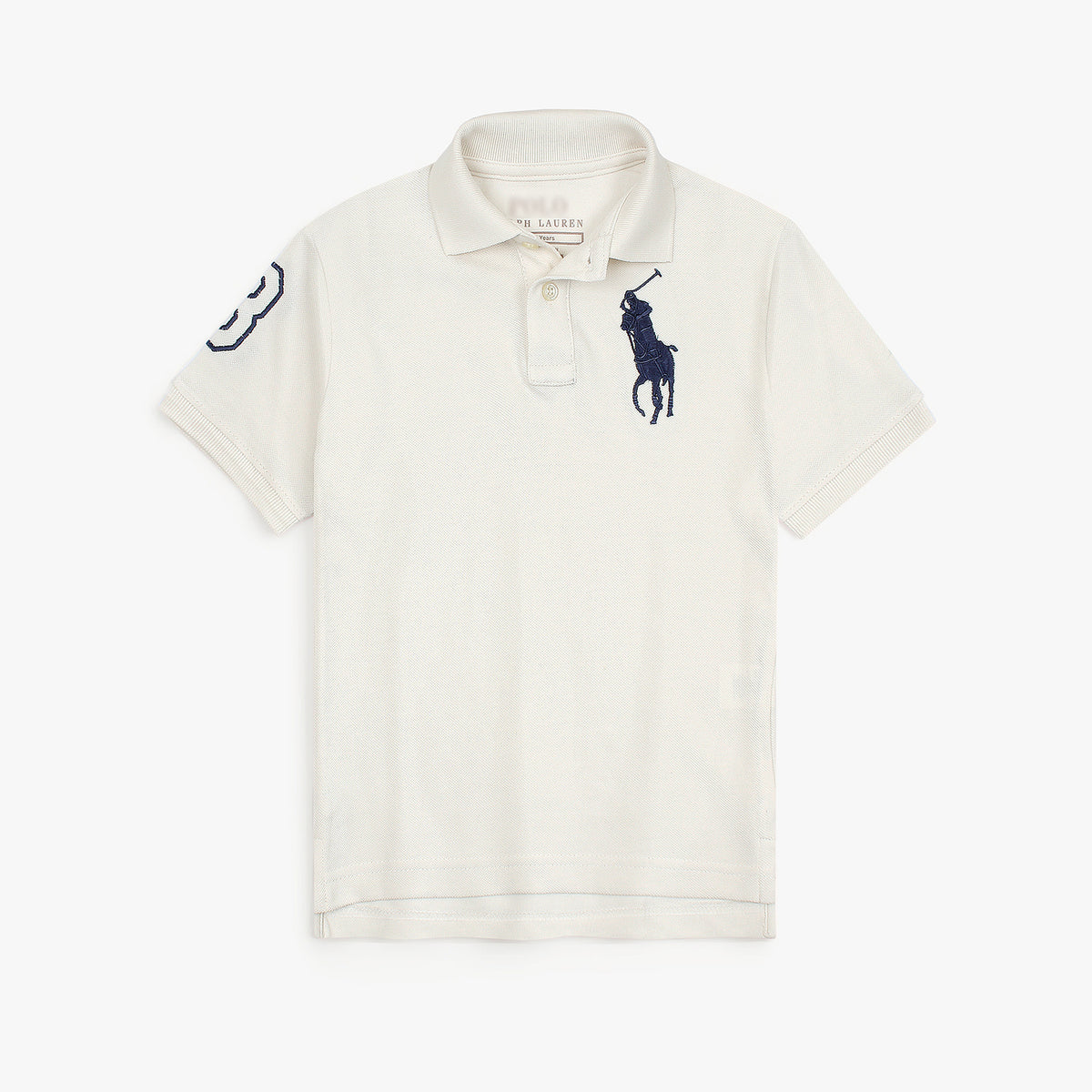 RLPH LURN PREMIUM BIG PONY KIDS POLO OFF-WHITE