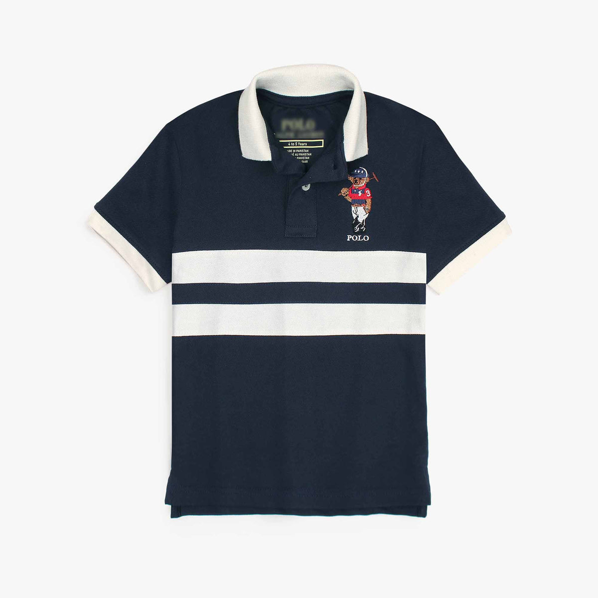 RLPH LURN PREMIUM 3 BEAR KIDS POLO NEAVY