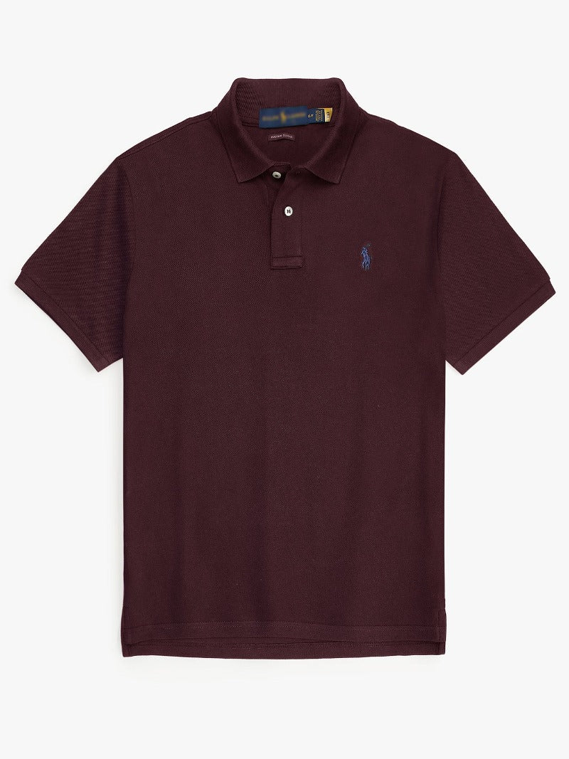 PREMIUM RLPH LURN SNGLE PONY POLO MEN MAHROON