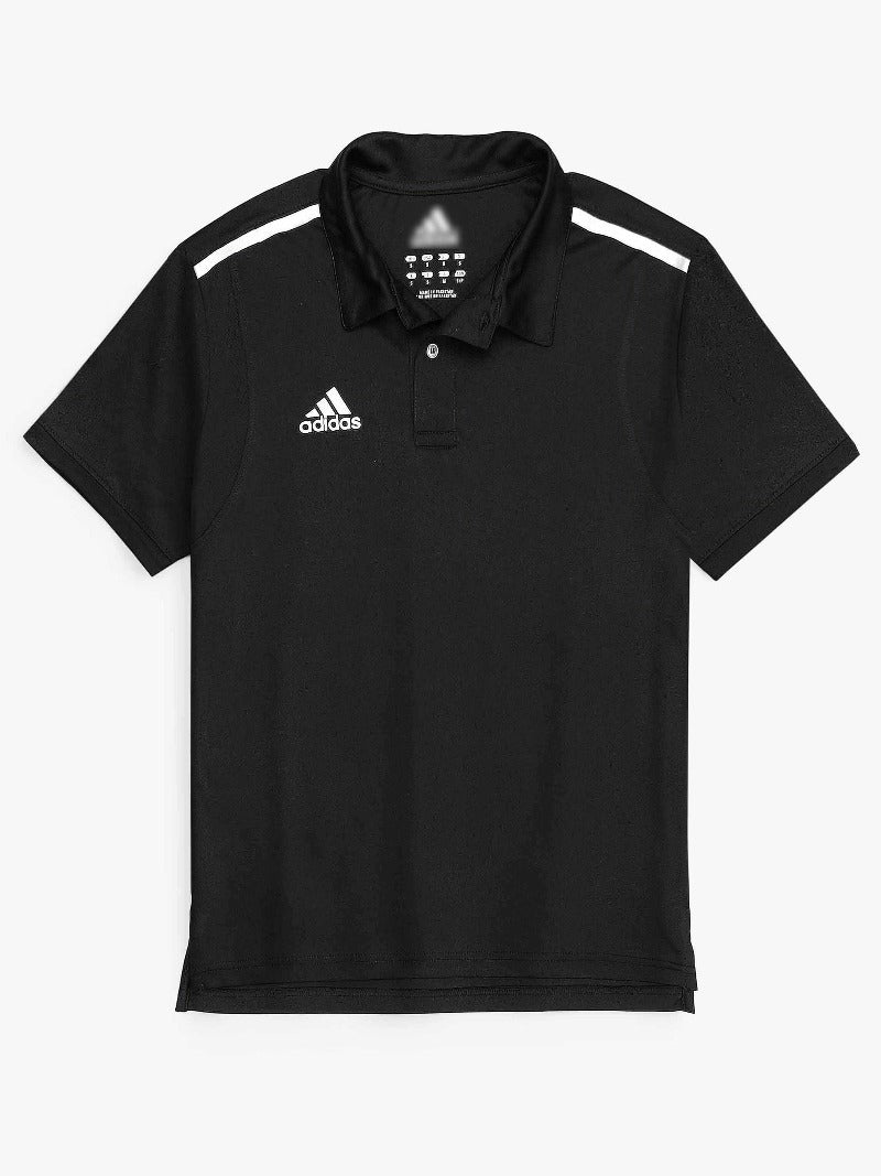 ADS PREMIUM SNGLE STRIPE DRY FIT POLO MEN BLACK