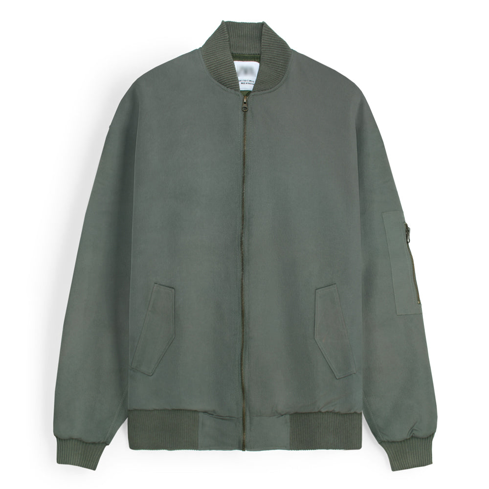 ZRA PREMIUM BOMBER JACKET GREEN-CYAN