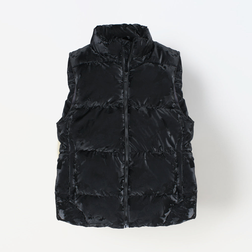 ZRA LUXURY HANDWOVEN GILLET BLACK CAMO