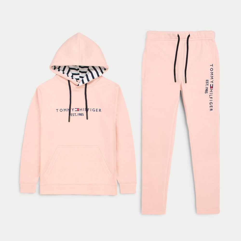 T-H PREMIUM FLEECE KIDS TRACKSUIT PINK