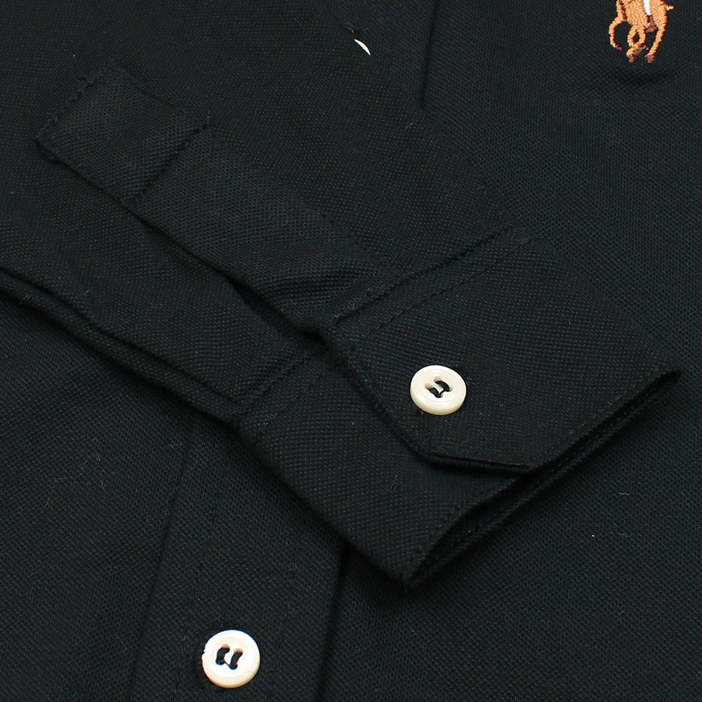 RL PREMIUM MULTI PNY KIDS CASUAL DRESS SHIRT BLACK