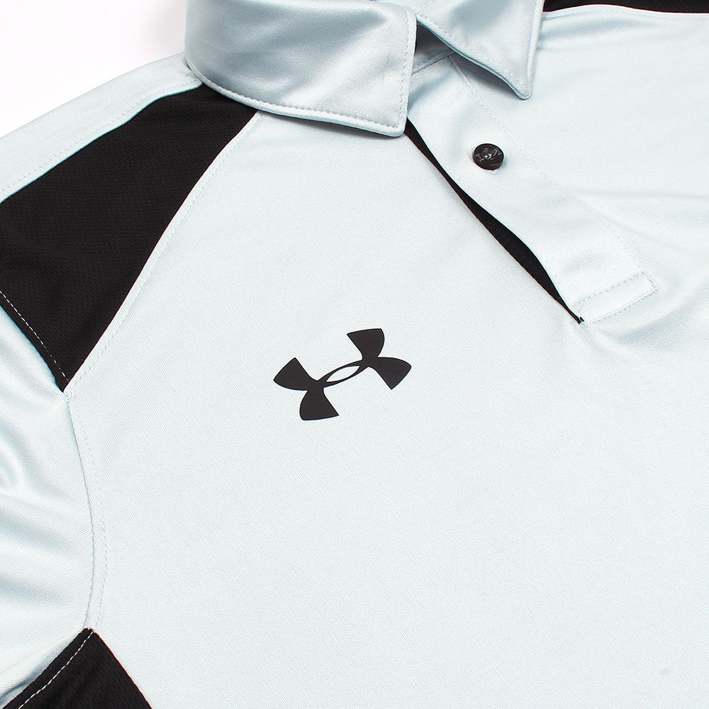 UA PREMIUM DRYFIT HEATGEAR POLO SKY
