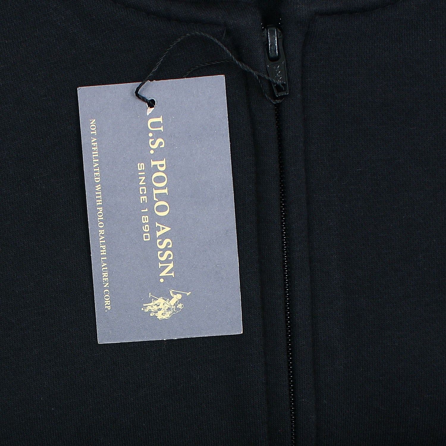 US A.S.S.N POLO MALLET HOODIE BLACK ZIPPER