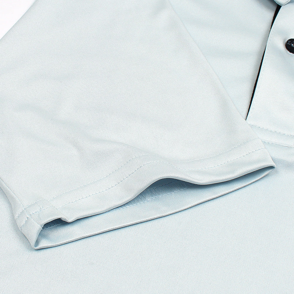 UA PREMIUM DRYFIT HEATGEAR POLO SKY