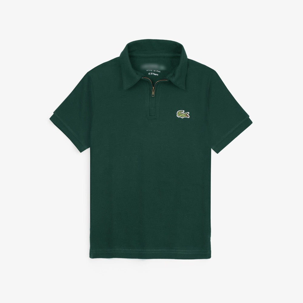 LCSTE PREMIUM KIDS ZIP POLO