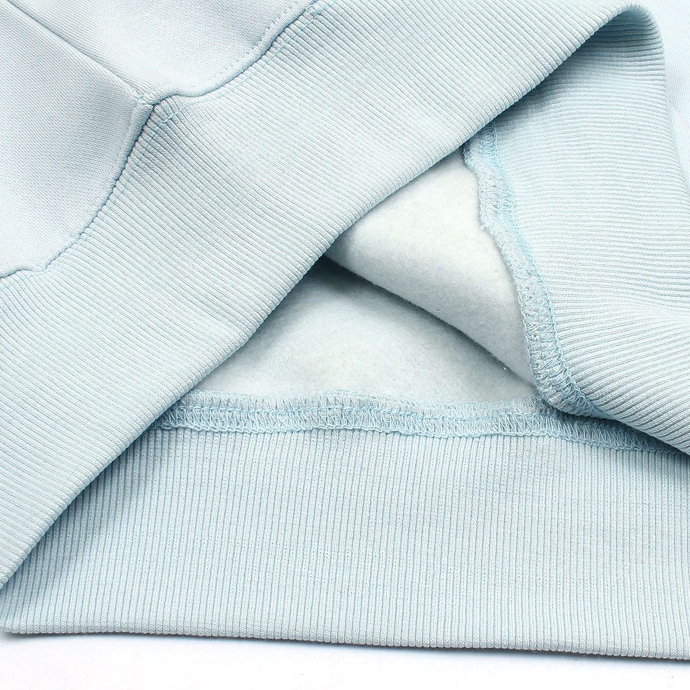 RL POLO SCRIPT COLLARED QUATER ZIP SWEATSHIRT SKY