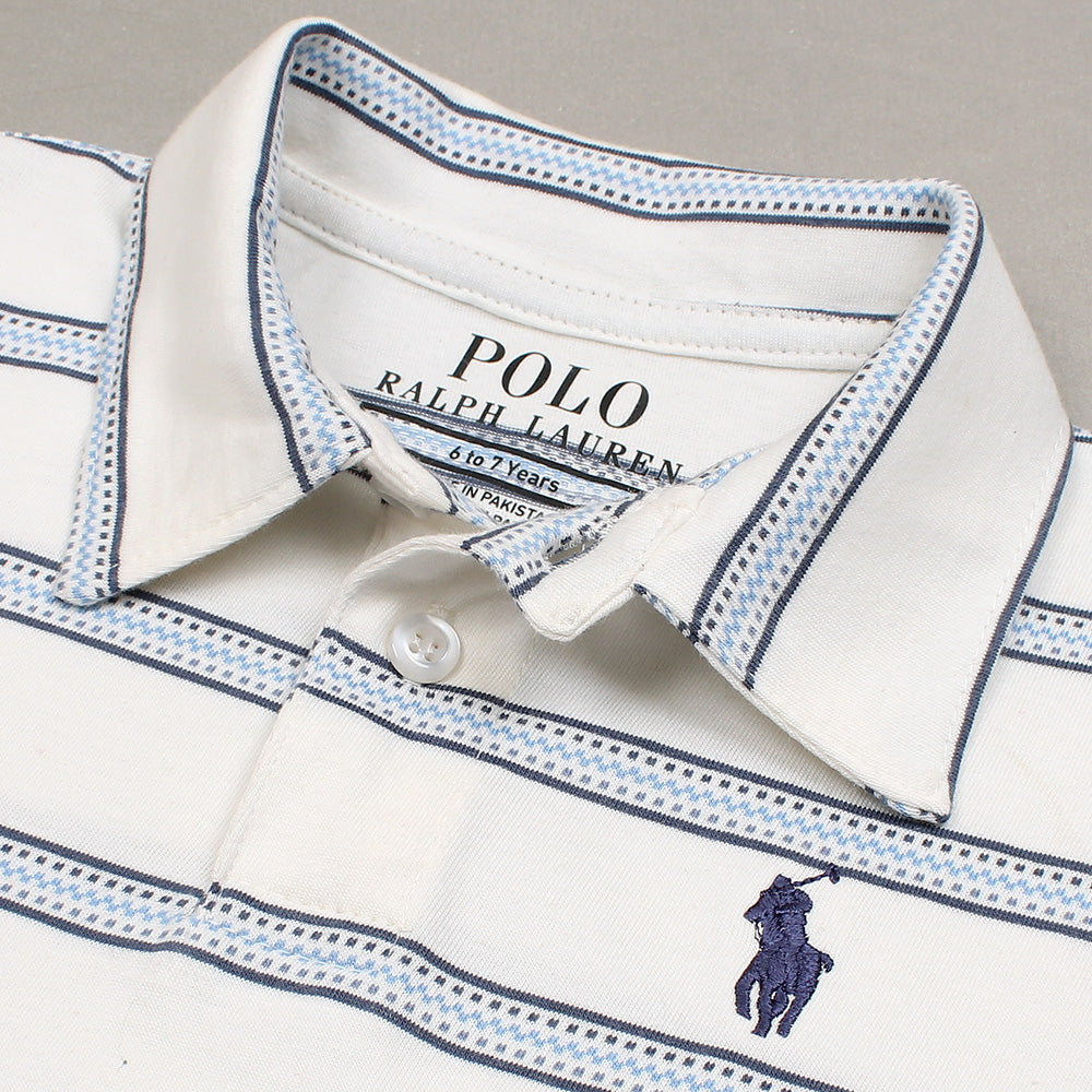 RAPL LURN PREMIUM POLO TWINSET BLUE WHITE