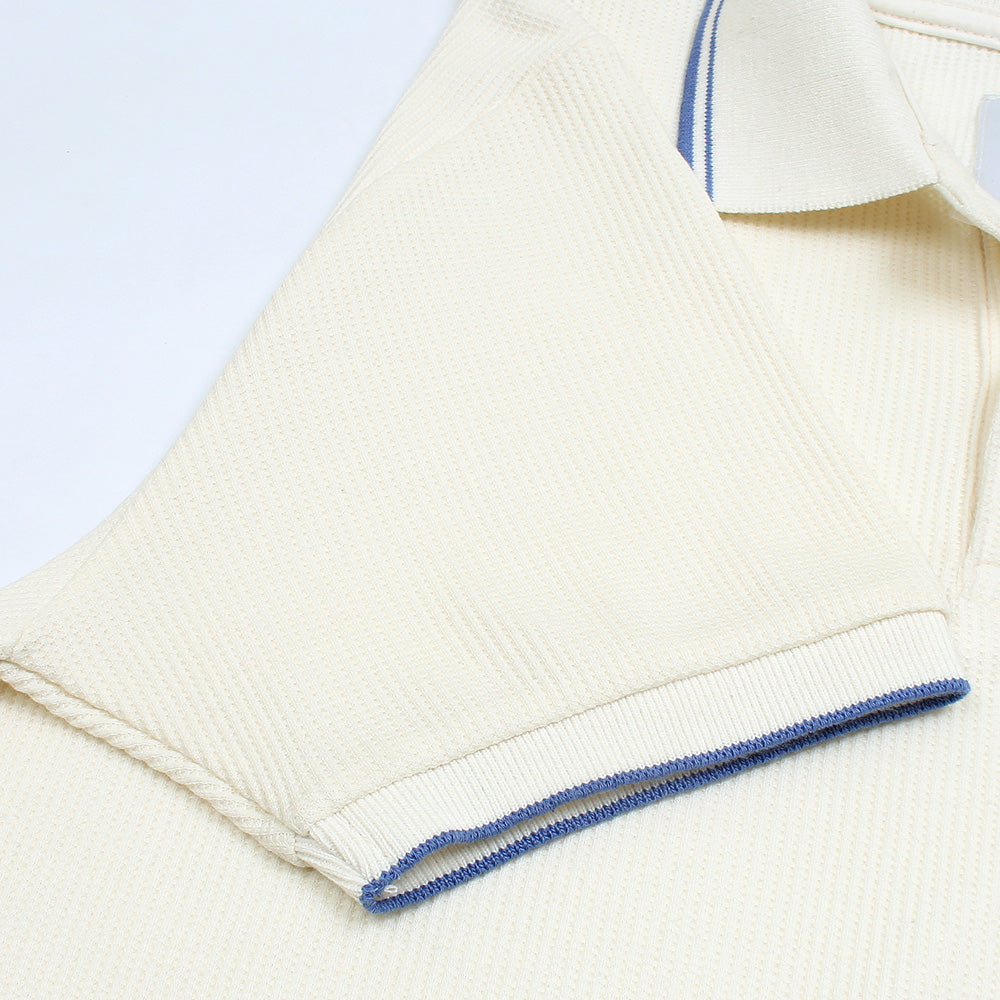 ZRA PREMIUM MEN JHONNY COLLAR POLO BLUE STRIPES