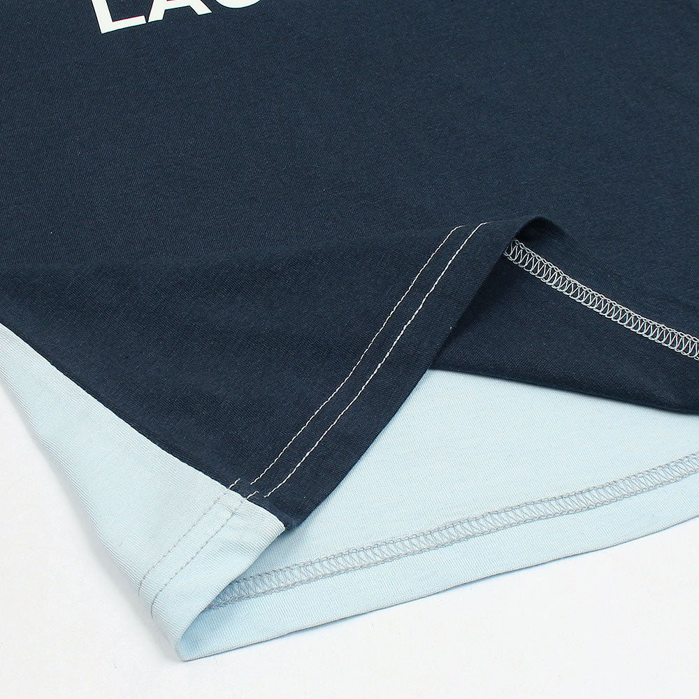 LCSTE PREMIUM COLOR BLOCK TWINSET SKY-NEAVY