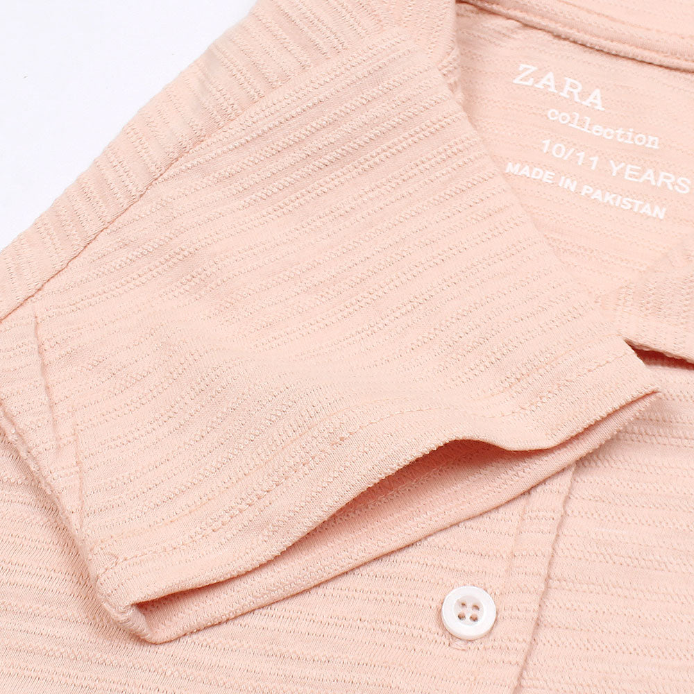 ZRA PREMIUM GIRLS RELAXED PJ SETS OYESTER PINK