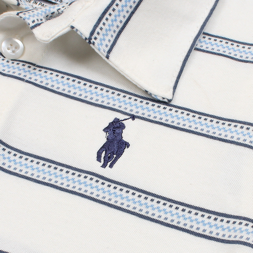 RAPL LURN PREMIUM POLO TWINSET BLUE WHITE