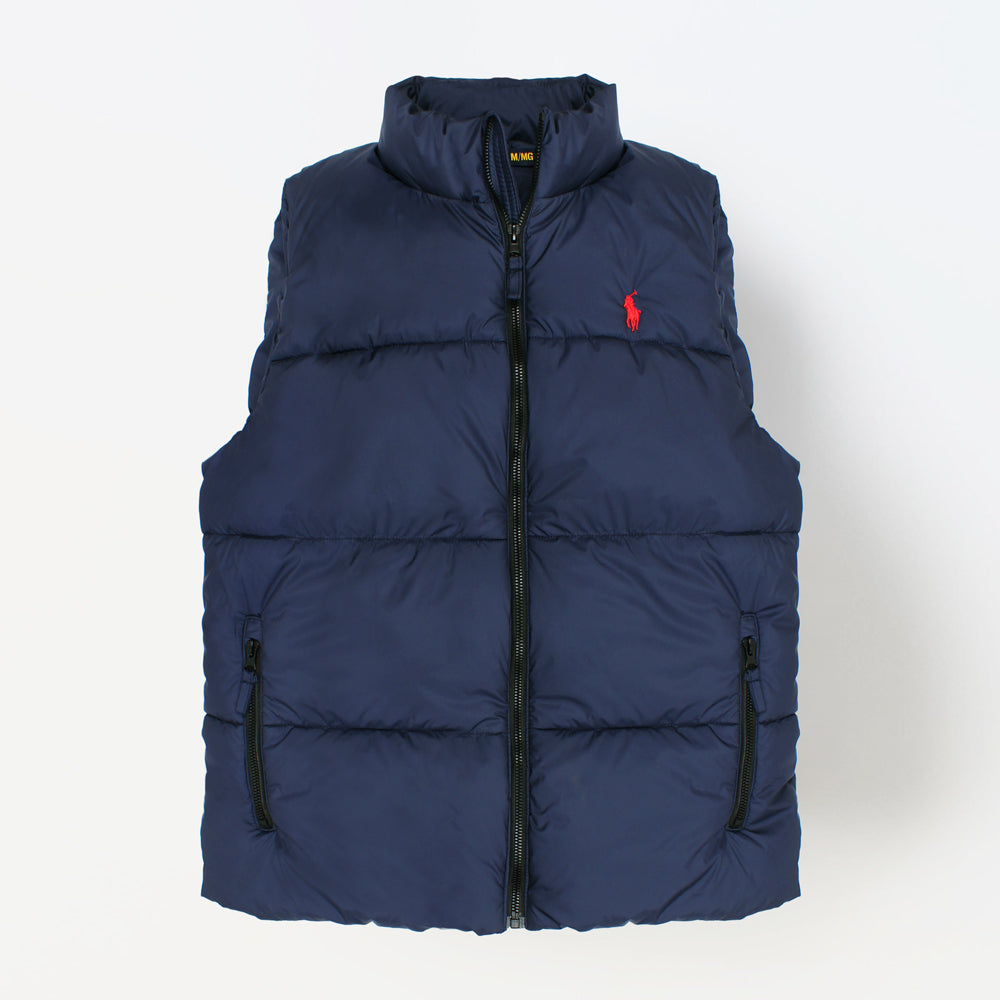 RL MEN EXCLUSIVE VEST PUFFER DARK BLUE