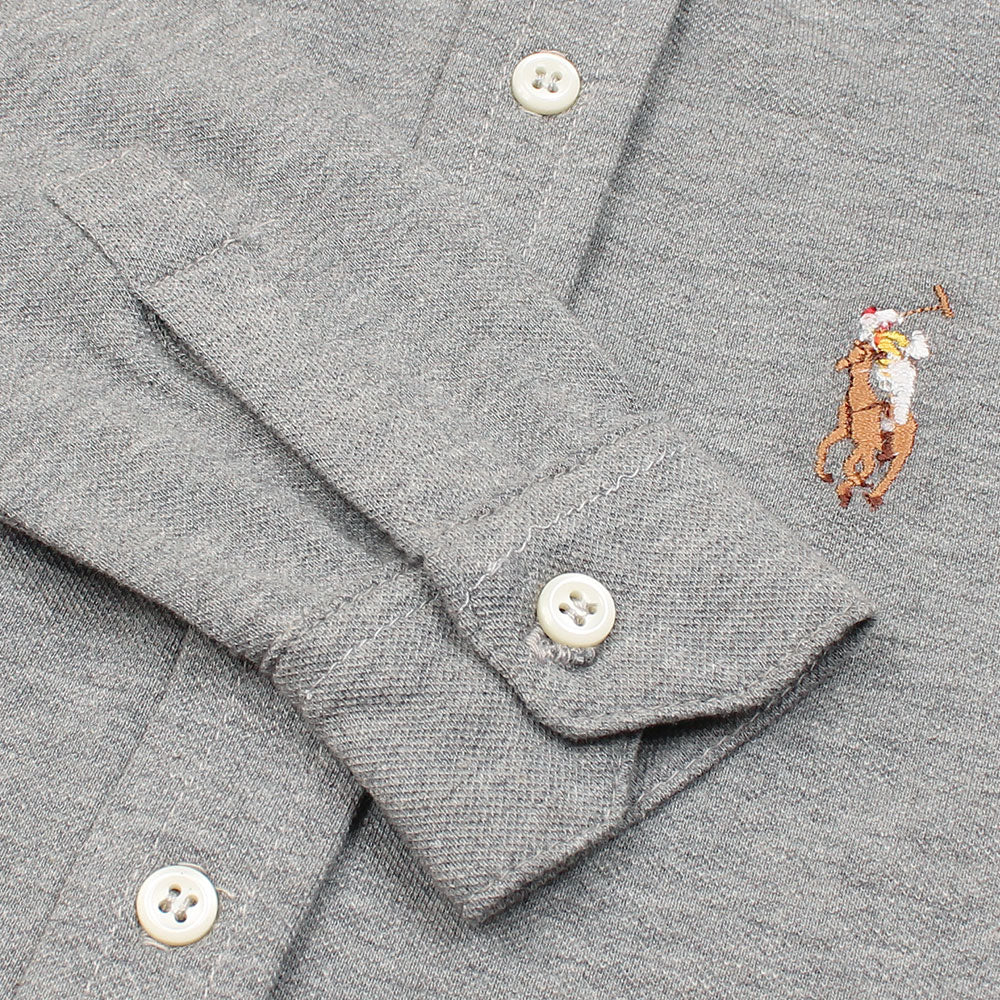 RL PREMIUM MULTI PNY KIDS CASUAL DRESS SHIRT GREY