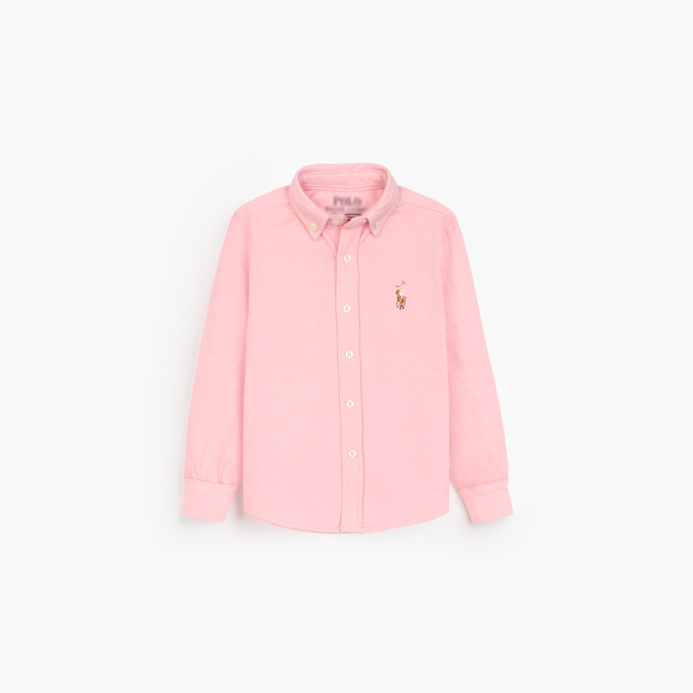 RL PREMIUM MULTI PNY KIDS CASUAL DRESS SHIRT PWDR PINK