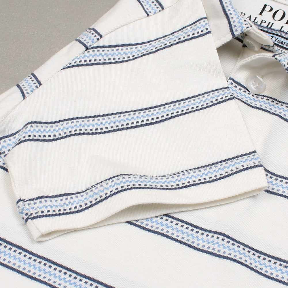 RAPL LURN PREMIUM POLO TWINSET BLUE WHITE