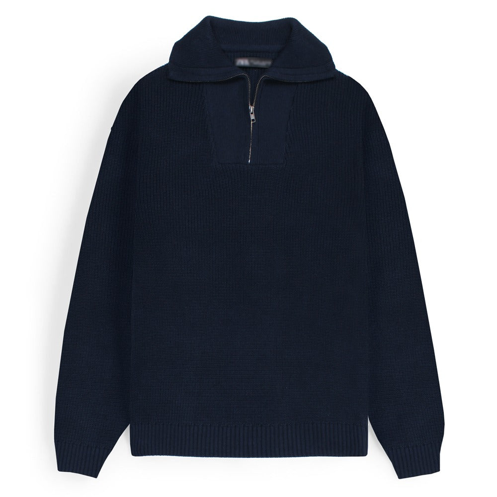 ZRA SIGNATURE MOCK KNIT PULLOVER MEN NEAVY