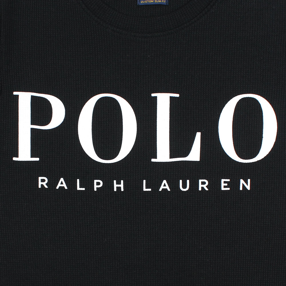 RAPL LURN PREMIUM IVORY LOGO SWEAT SHIRT BLACK