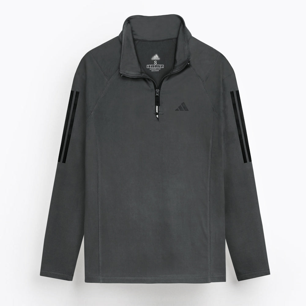 ADS PREMIUM DRYCORE STRIPE MOCK MEN GREY