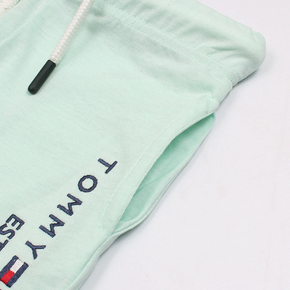 TMMY HILFGR PREMIUM LOGO TWINSET SEA GREEN