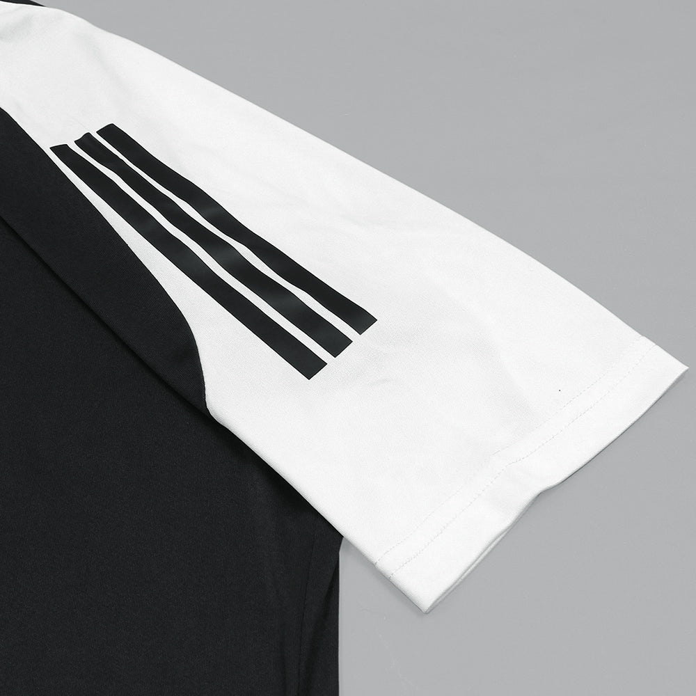 ADS MEN PREMIUM PANNELLED T SHIRT BLACK