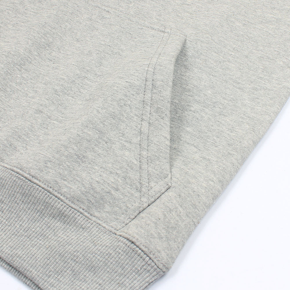RL POLO SCRIPT COLLARED QUATER ZIP SWEATSHIRT GREY