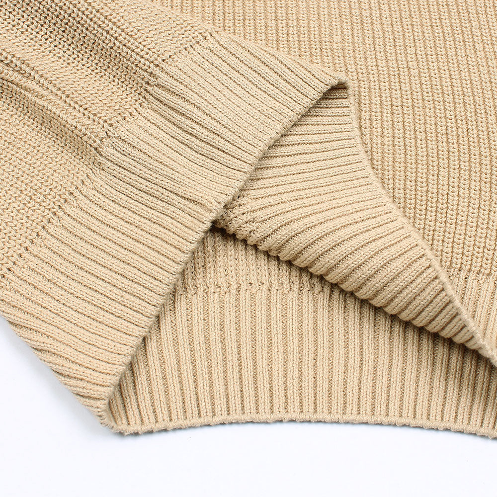 ZRA CHUNKY TEXTURED COTTON MEN CABLE KNIT SKIN