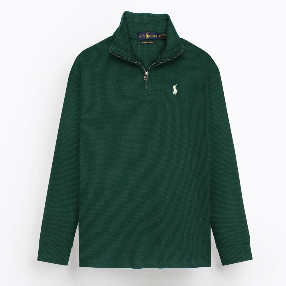 RLPH LURN PREMIUM THERMAL MOCK MEN DK GREEN (SLIM FIT)