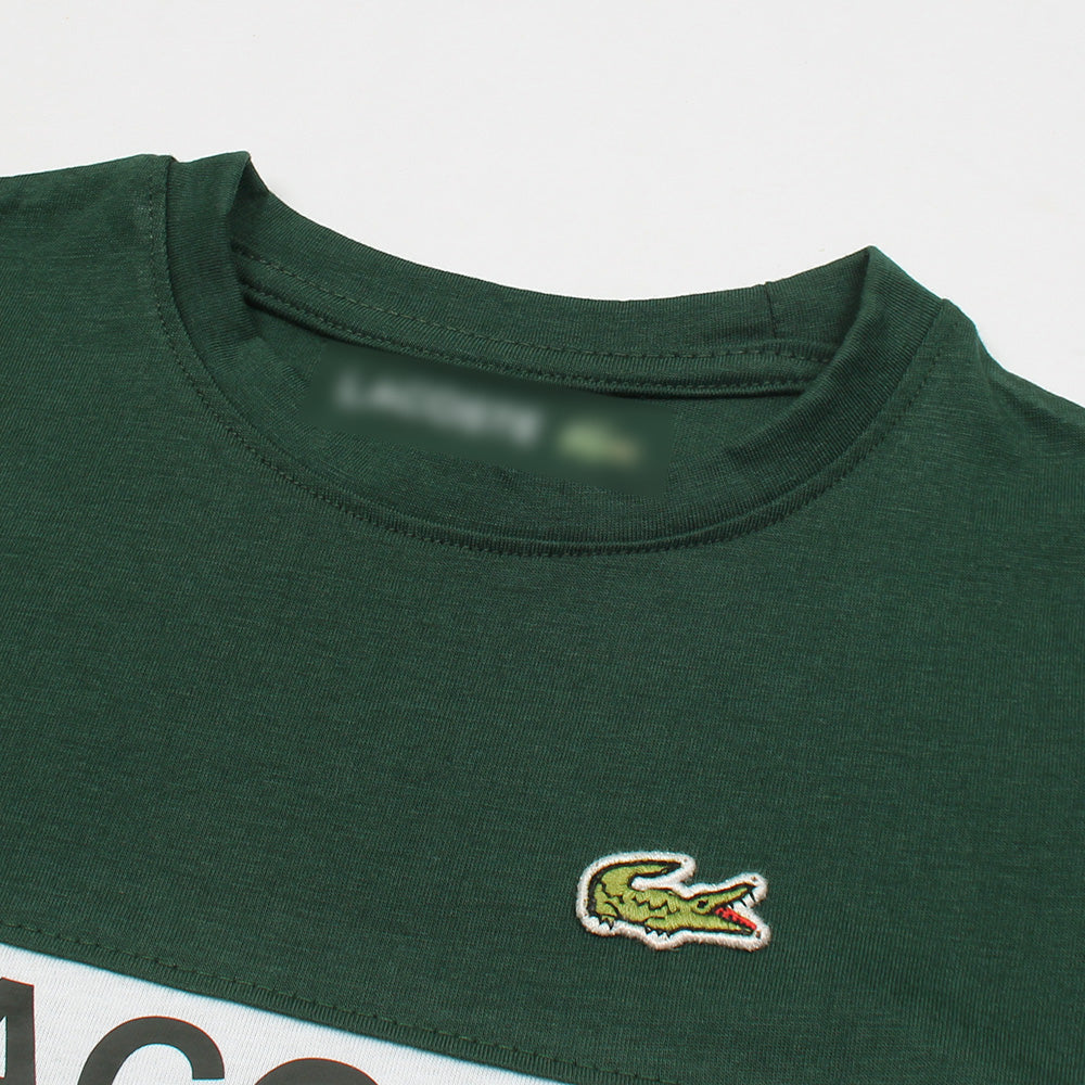 LCSTE PREMIUM COLOR BLOCK TWINSET GREEN-WHITE